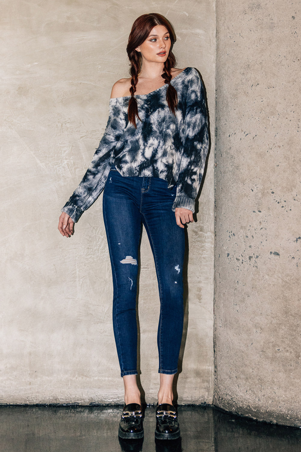 WEP3543 DARK SKINNY JEANS