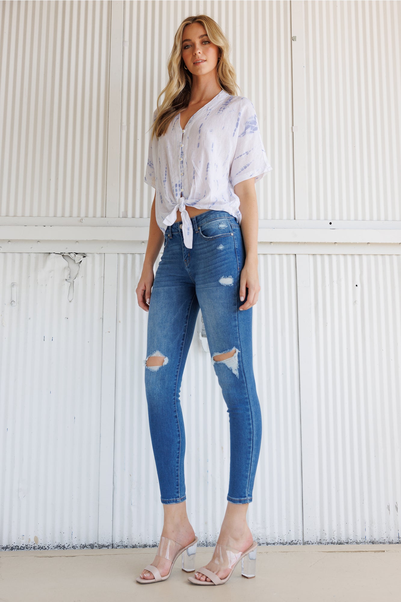 WEP3490 DESTRUCTED JEANS MAIN IMAGE 2