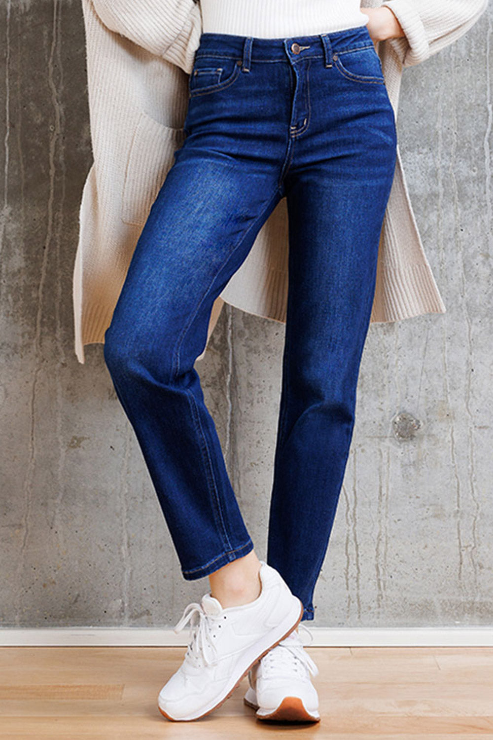 WEP3538 HIGHT RISE STRAIGHT JEANS