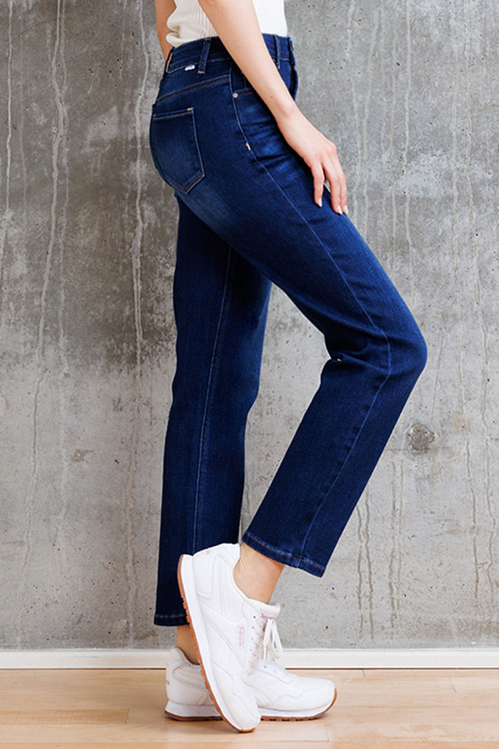 WEP3538 HIGHT RISE STRAIGHT JEANS