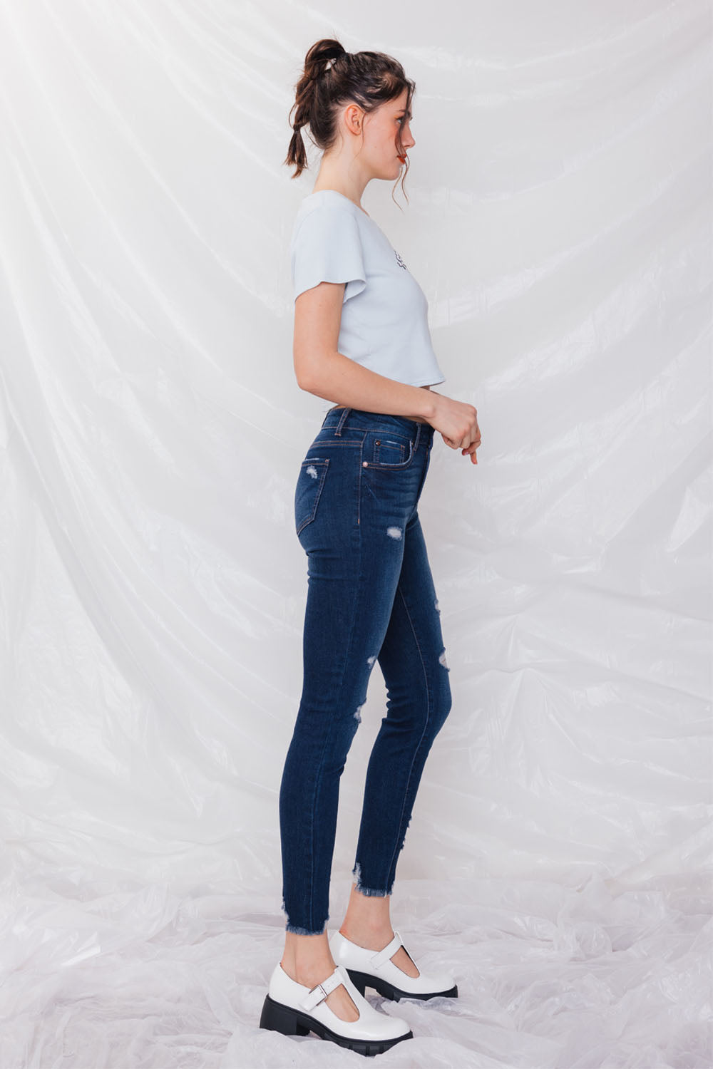 WEP3476 Dark Skinny Jeans