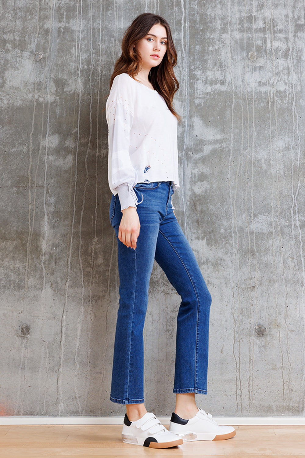 WEP3546 Mini Bootcut Jeans main image 2