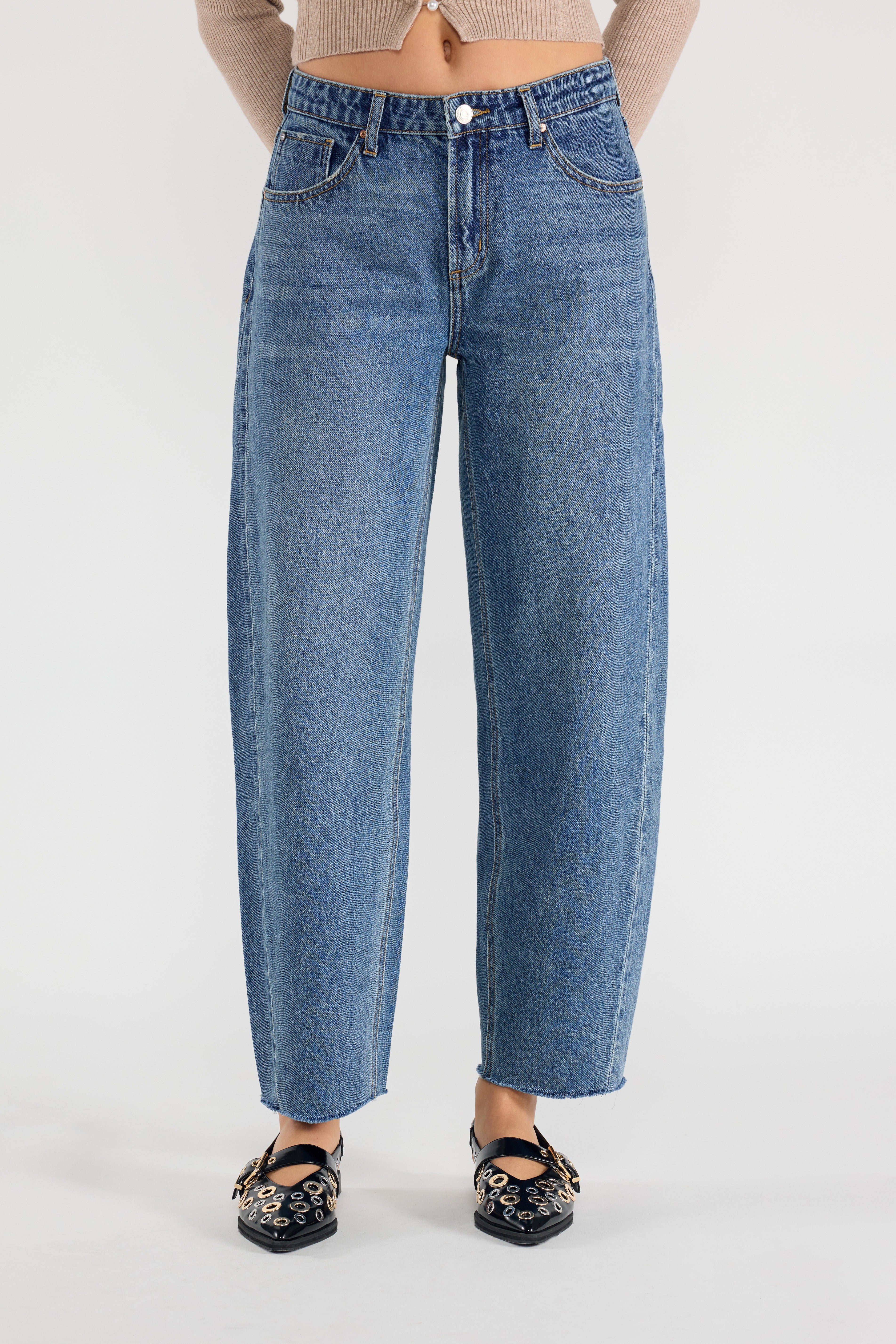 High Rise Straight Jeans 2