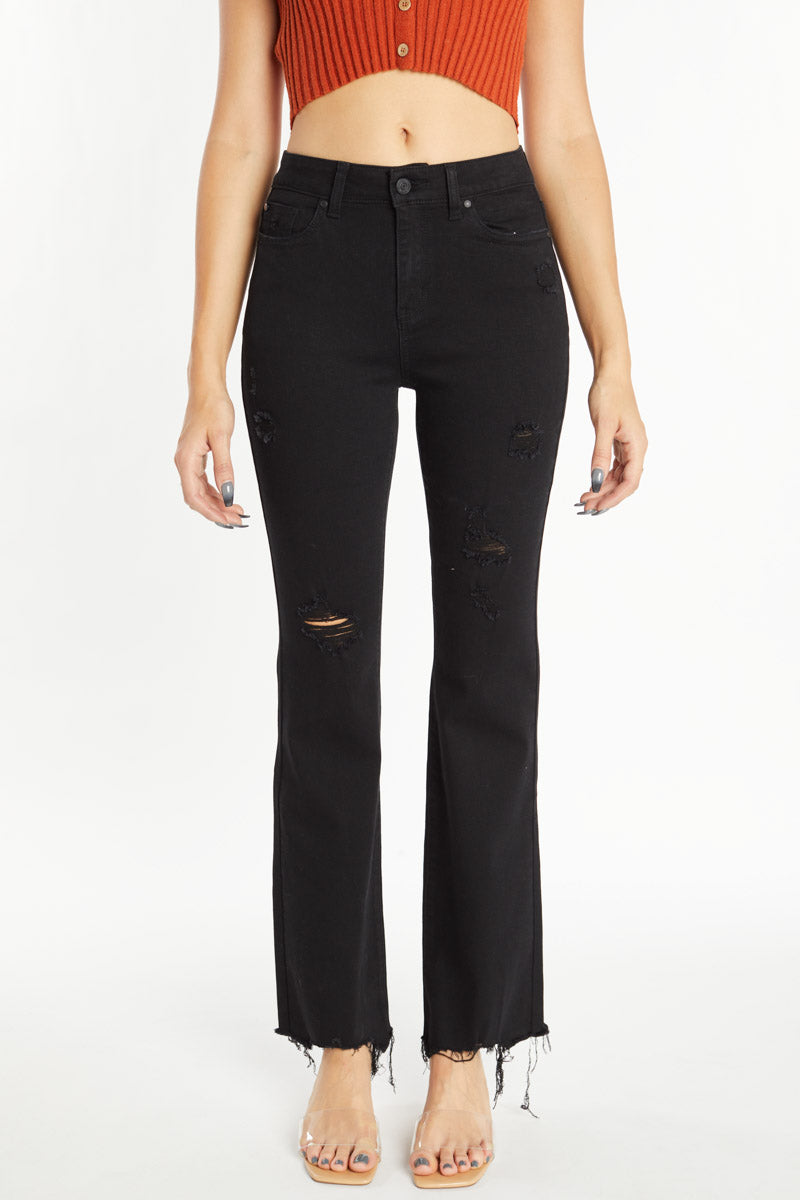 WEP3392 BLACK BOOTCUT MAIN IMAGE