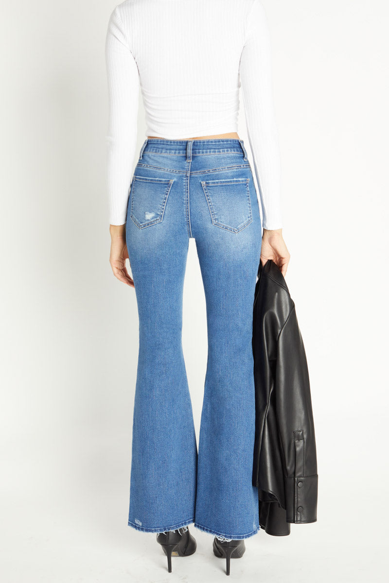 WEP3454 FLARE JEANS IMAGE 4