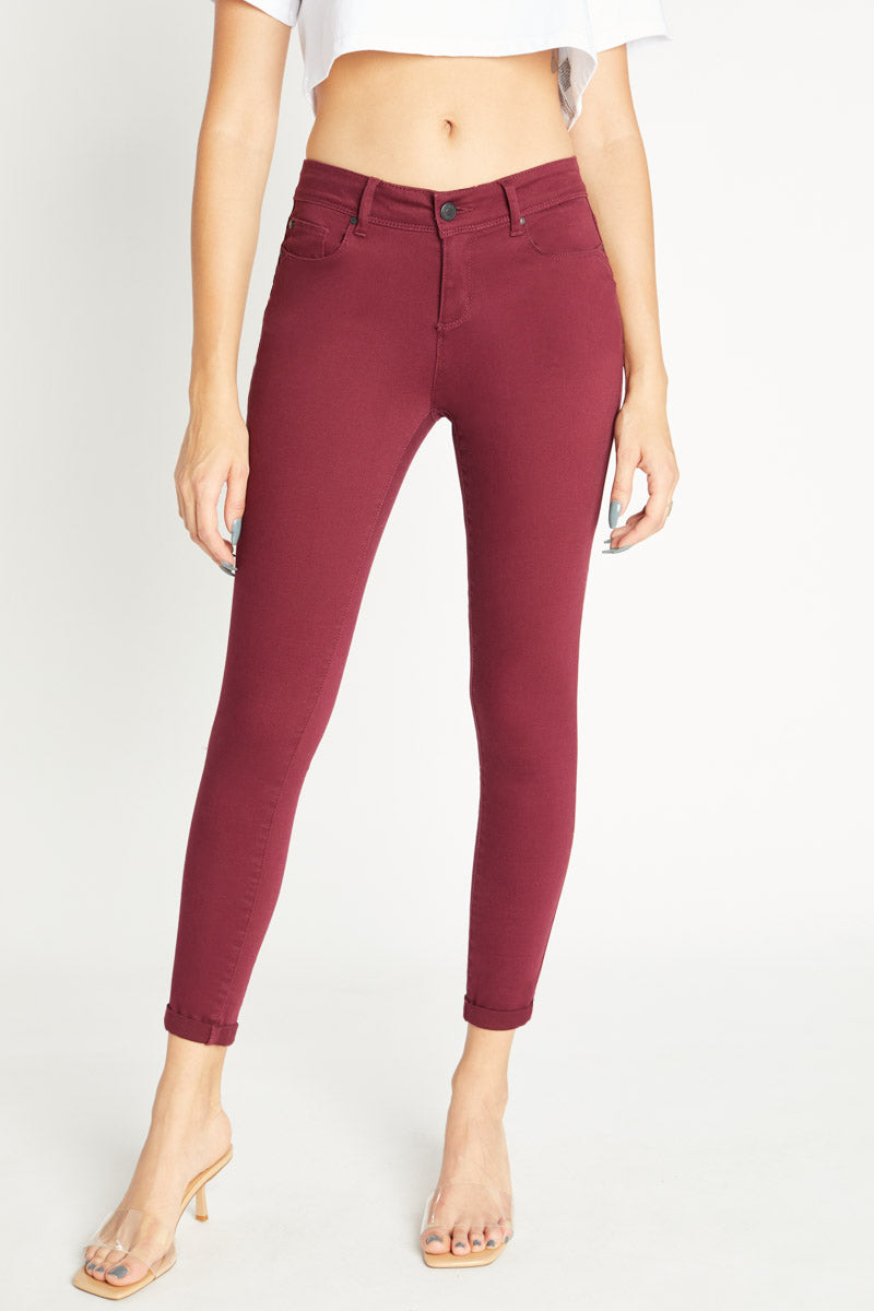 Jeggings Carmar Stretchy Skinny Couleur Merlot - Taille 27 - Occasion Excellent état