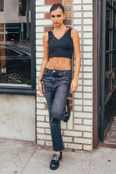 <DEC PRE-ORDER> Super High Rise Wide Straight Jeans