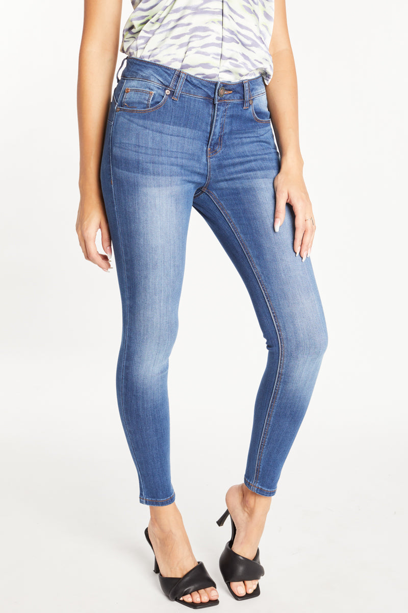 Mid Rise 5-Pocket Skinny Jeans