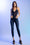 High Rise Raw Cut Chewed Hem Ankle Skinny