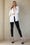 High Rise 2-Button Destructed Ankle Skinny