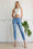 High Rise Ankle Skinny with 5 Exposed Button