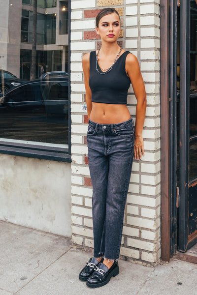 <DEC PRE-ORDER> Super High Rise Wide Straight Jeans