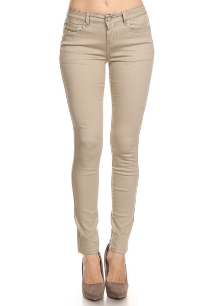 Classic Stretch Cotton Twill Skinny Jeans