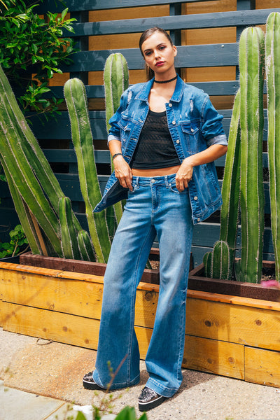<DEC PRE-ORDER> High Rise Wide Leg Jeans