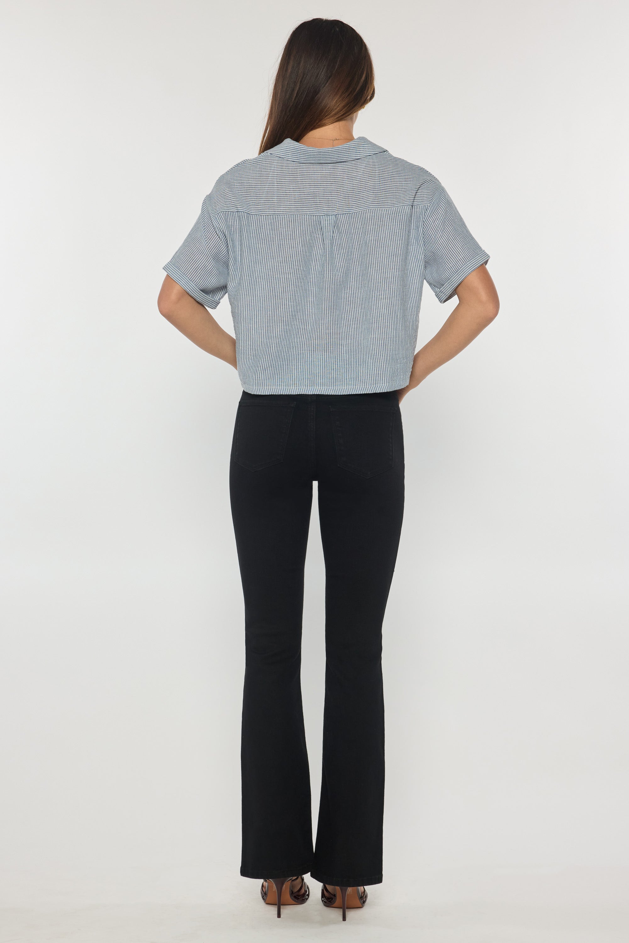 High Rise Classic Bootcut Regular hem.