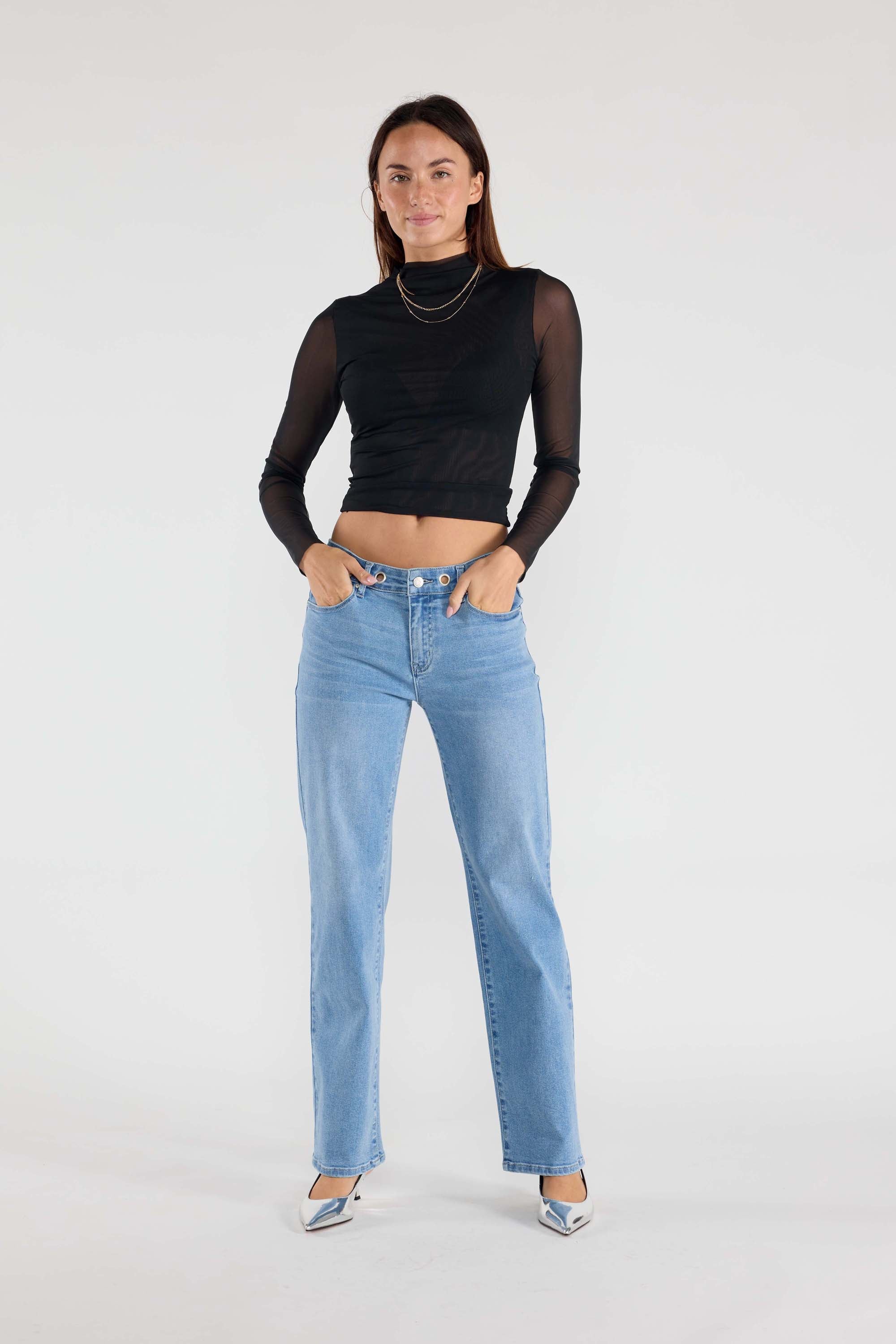 Shop High Rise Baggy Cuffed Wide Leg Jeans – Shop ENJEAN