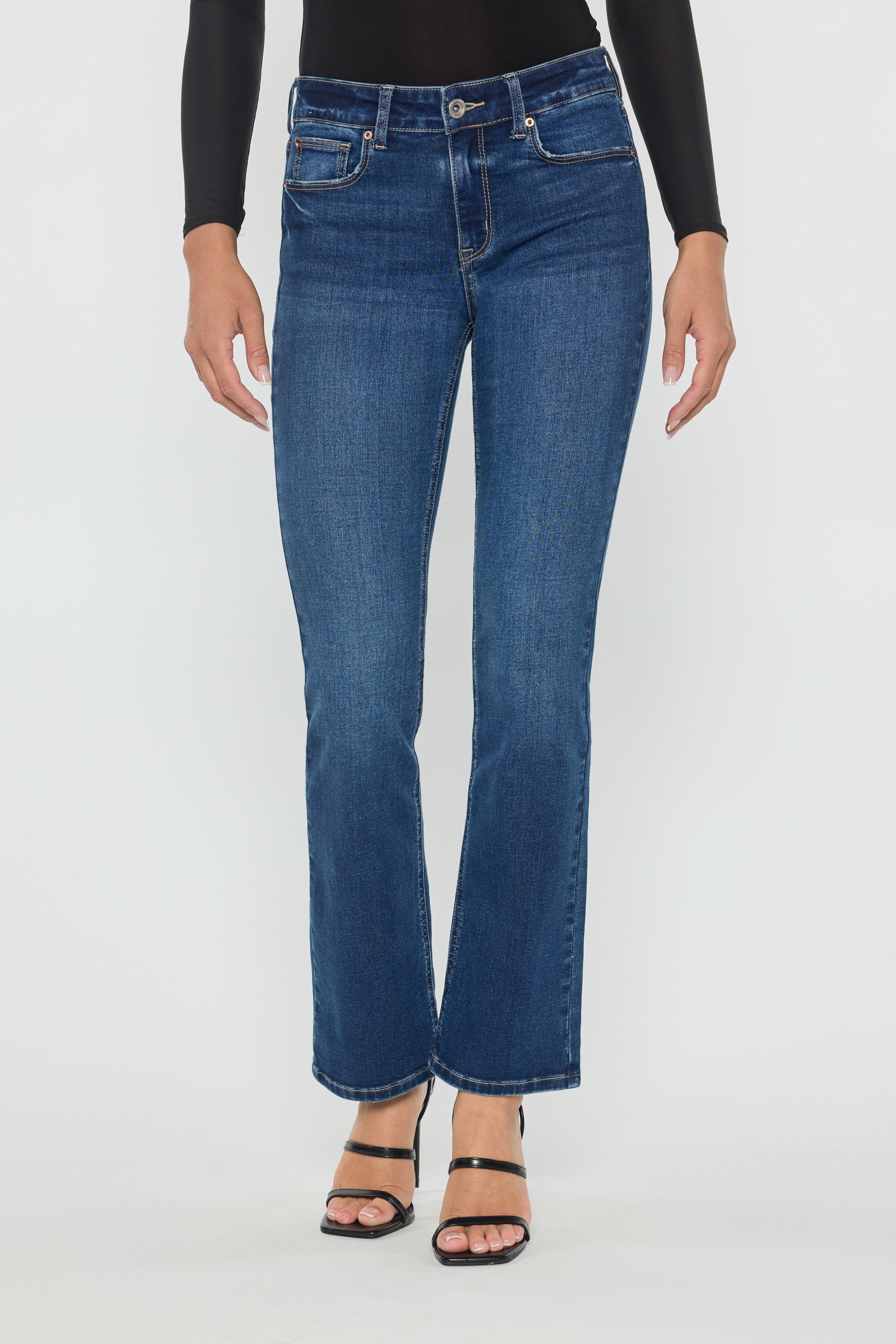 High Rise Slim Bootcut Jeans