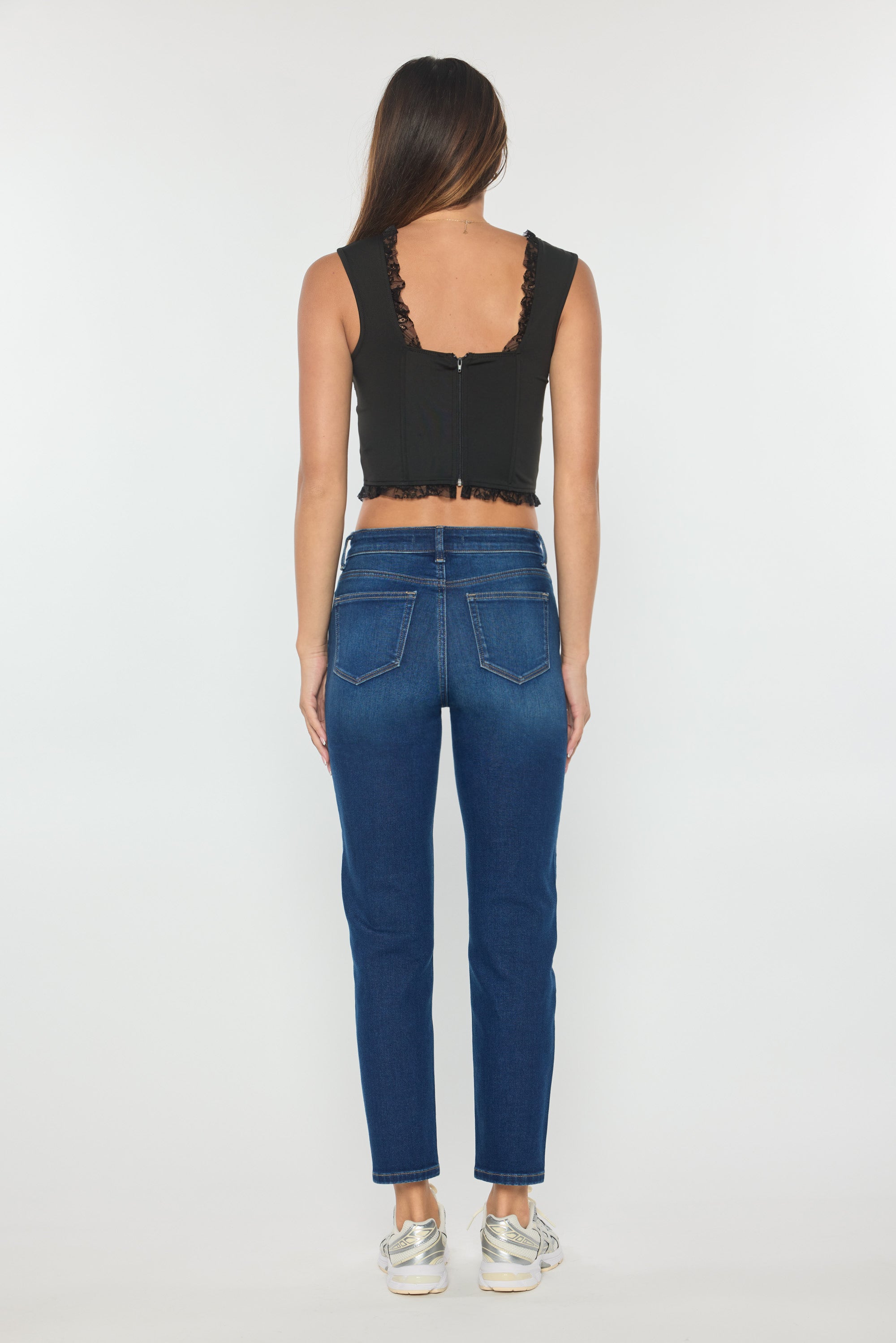 High Rise Straight Jeans