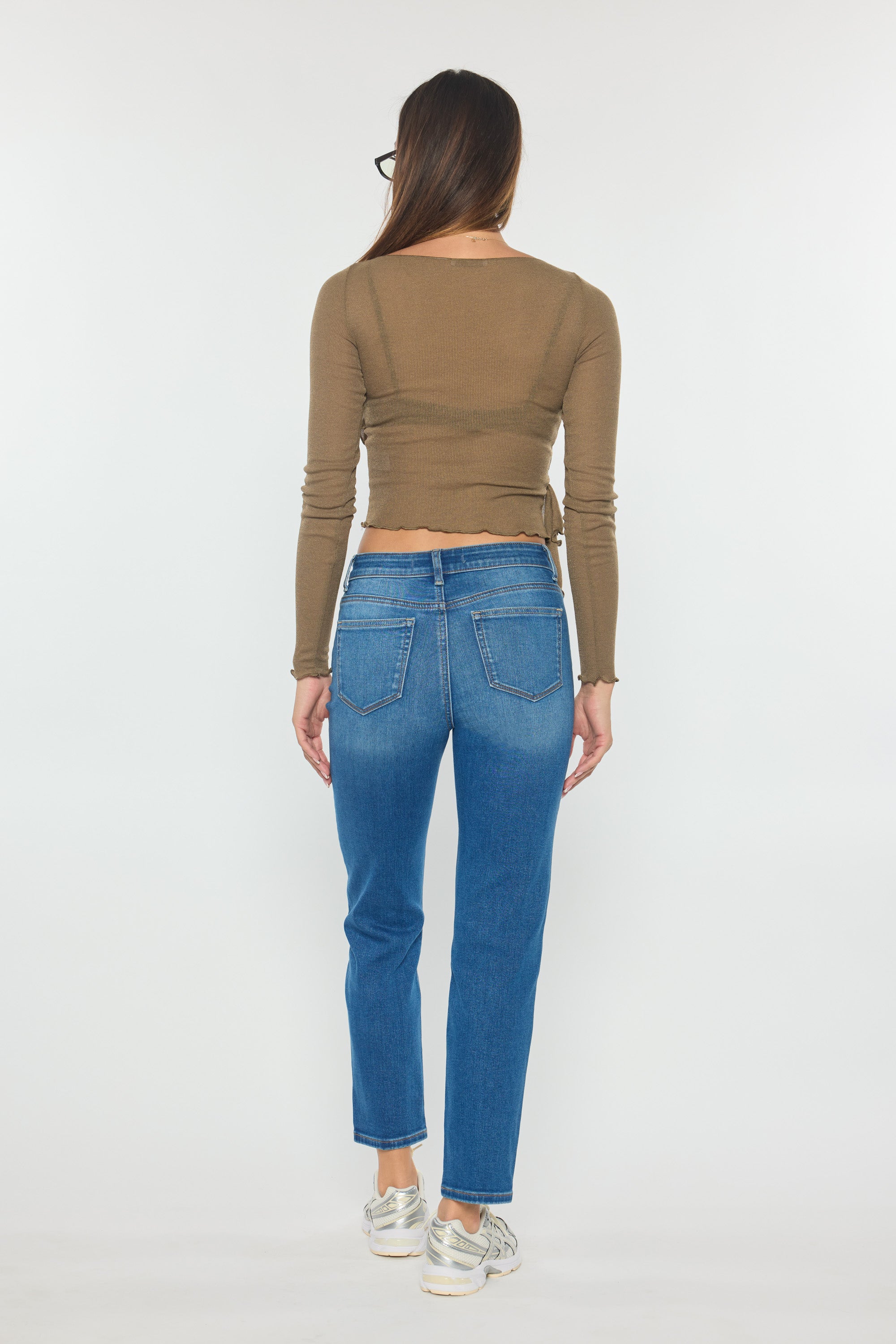 High Rise Straight Jeans