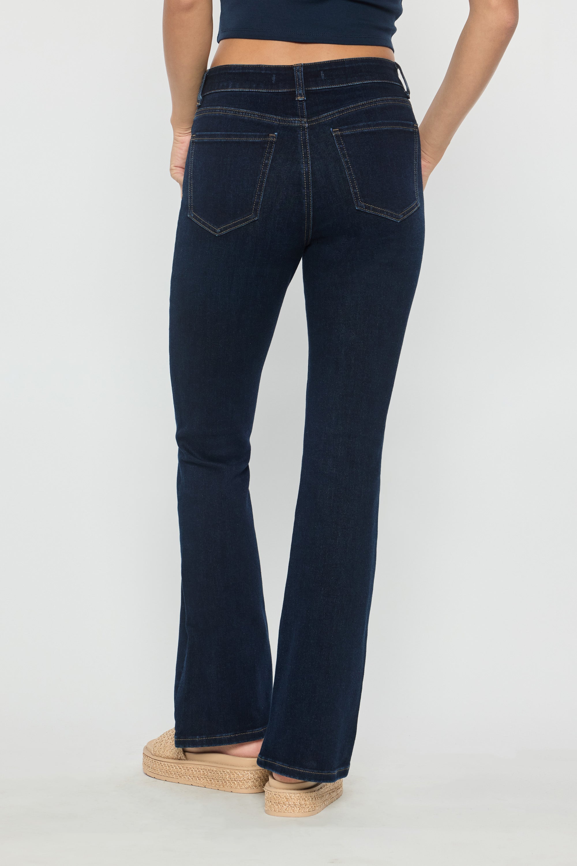 High Rise Bootcut Jeans