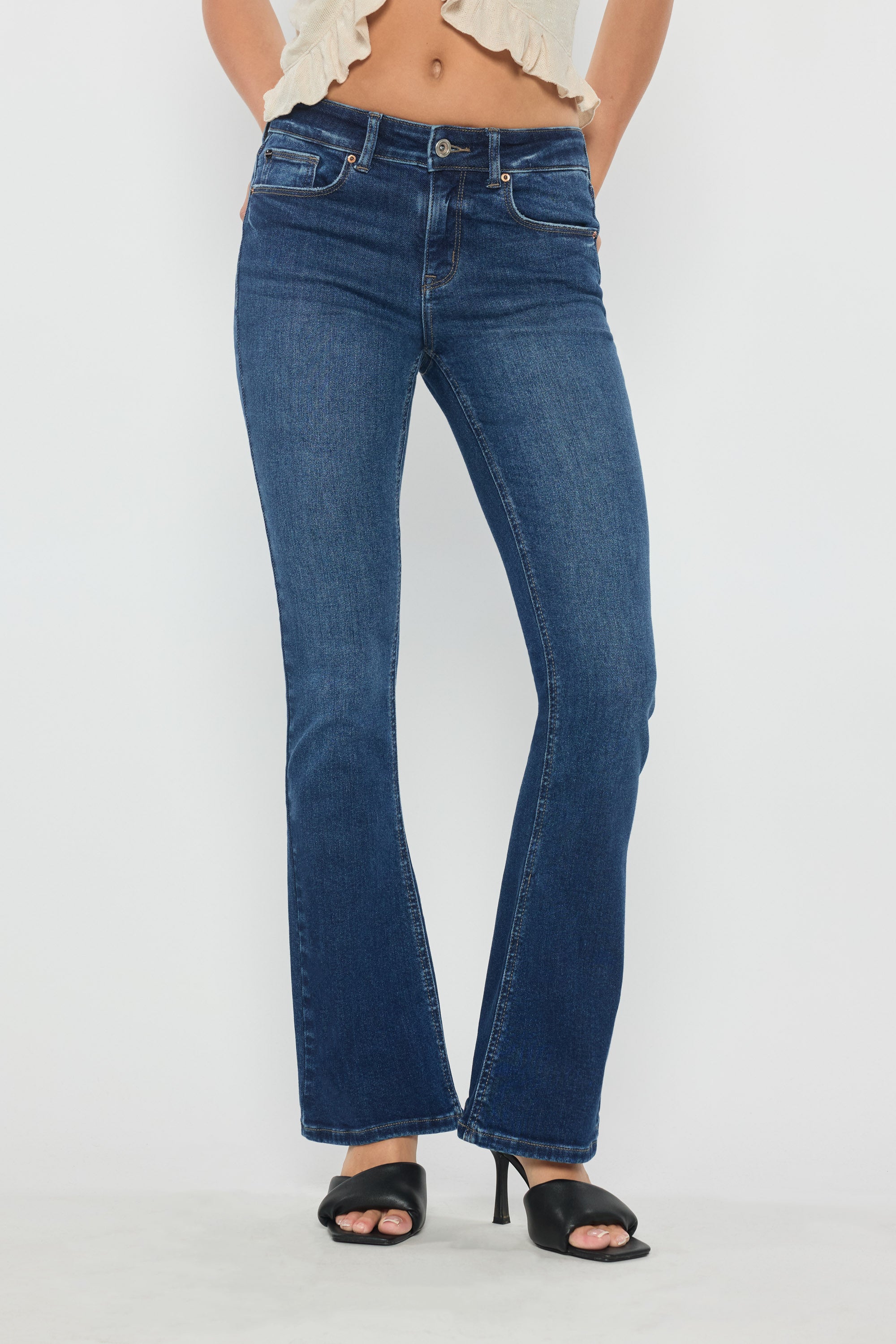Mid Rise Bootcut Jeans