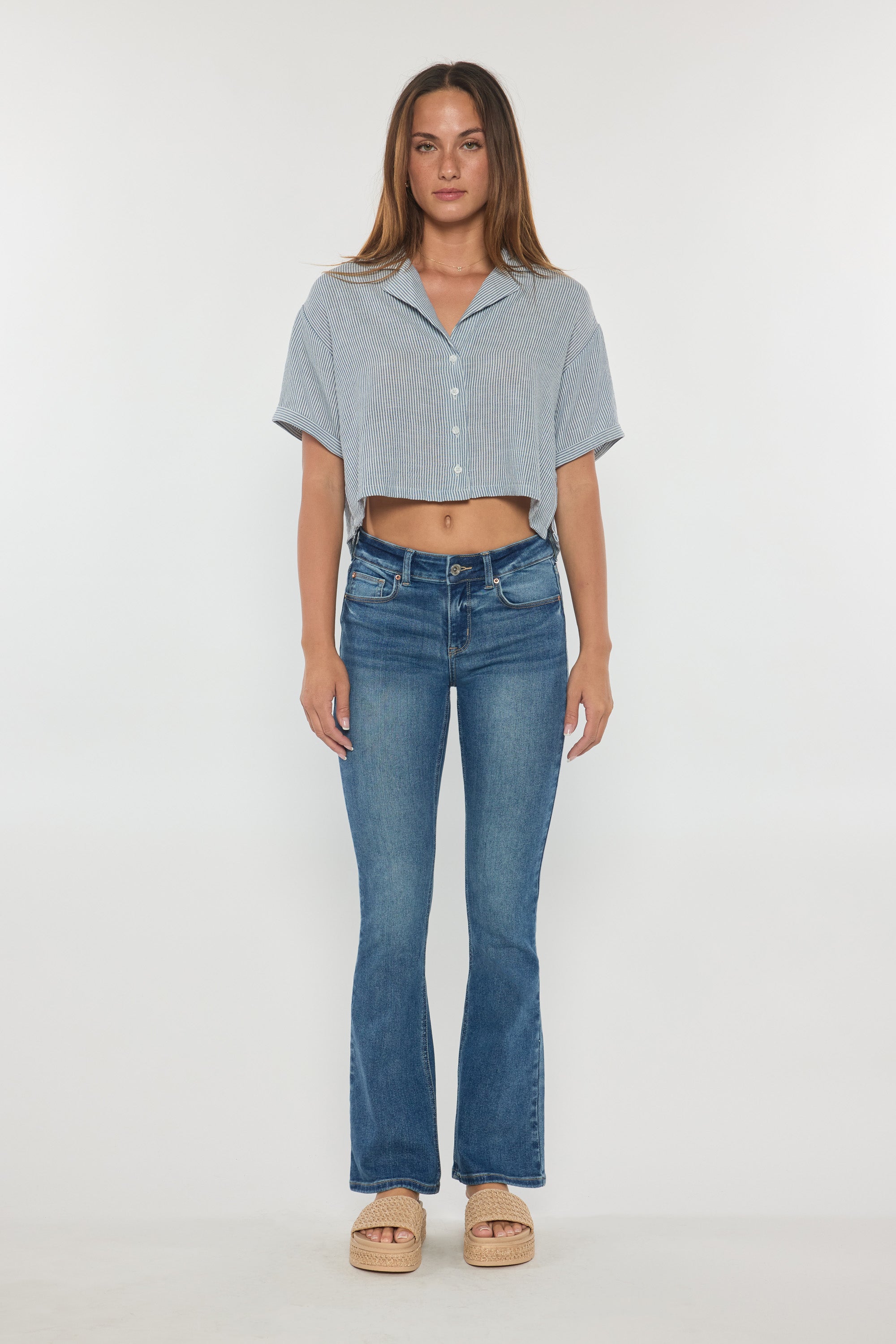 Mid Rise Bootcut Jeans