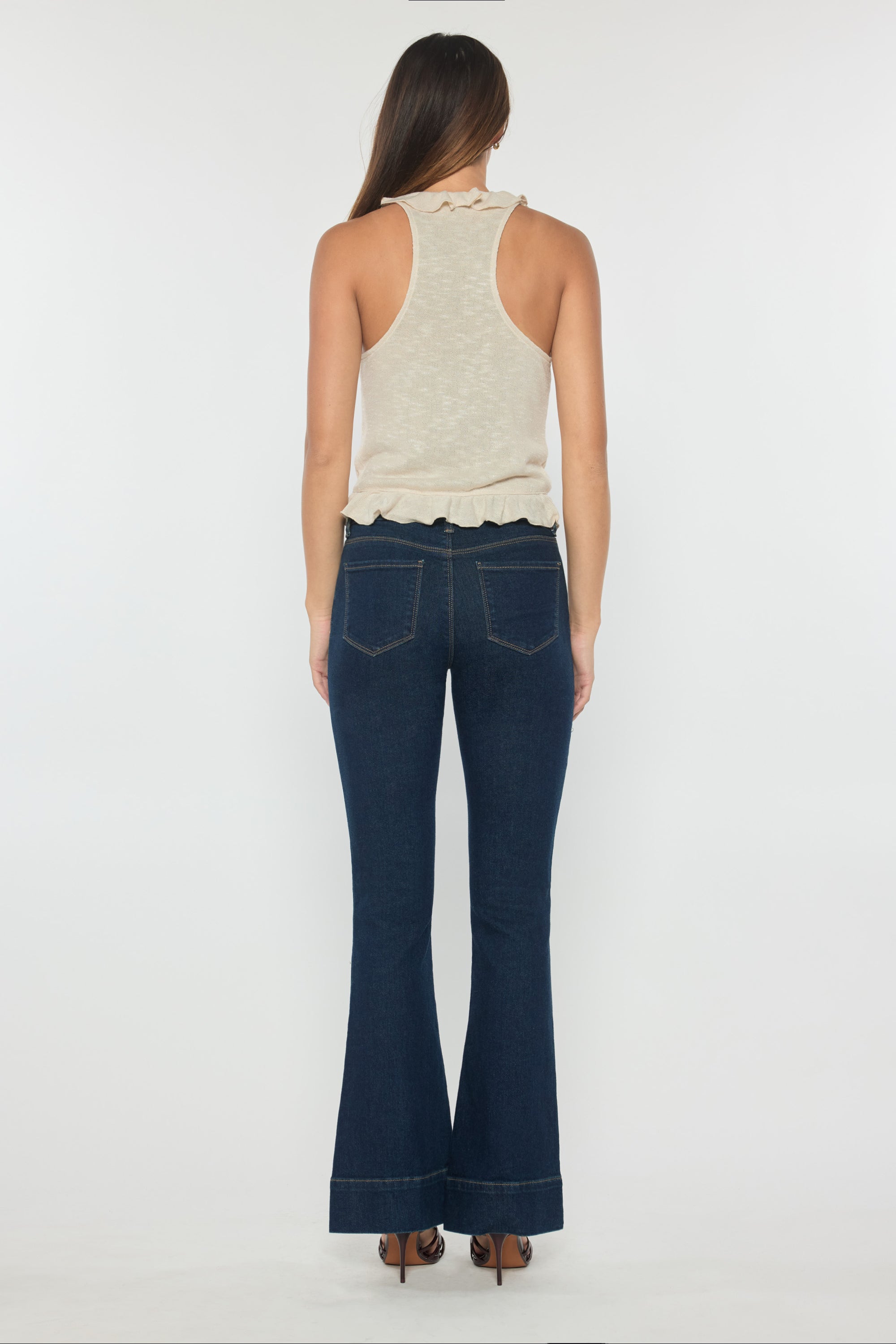 High Rise Seamed Front Wide