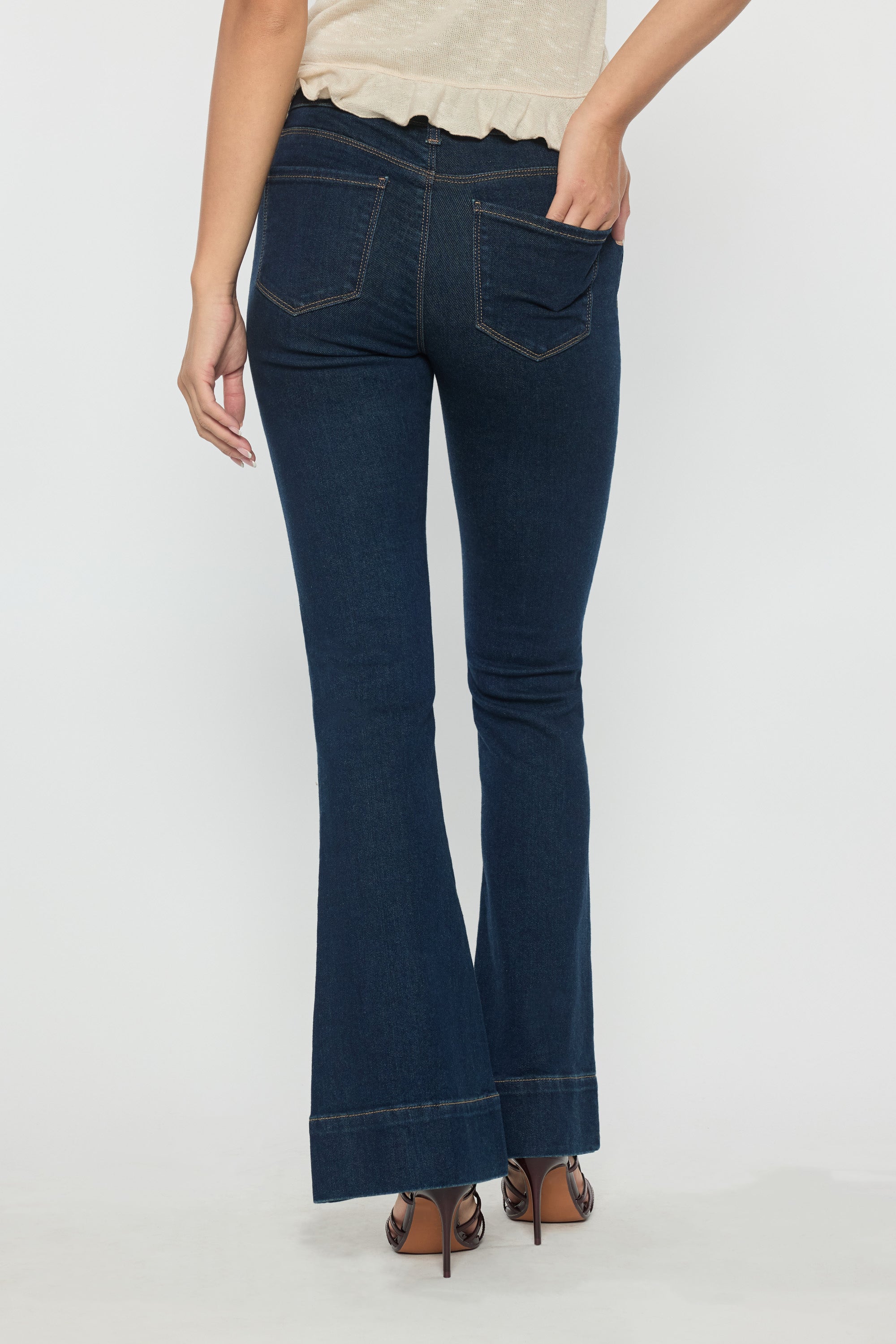 High Rise Seamed Front Wide