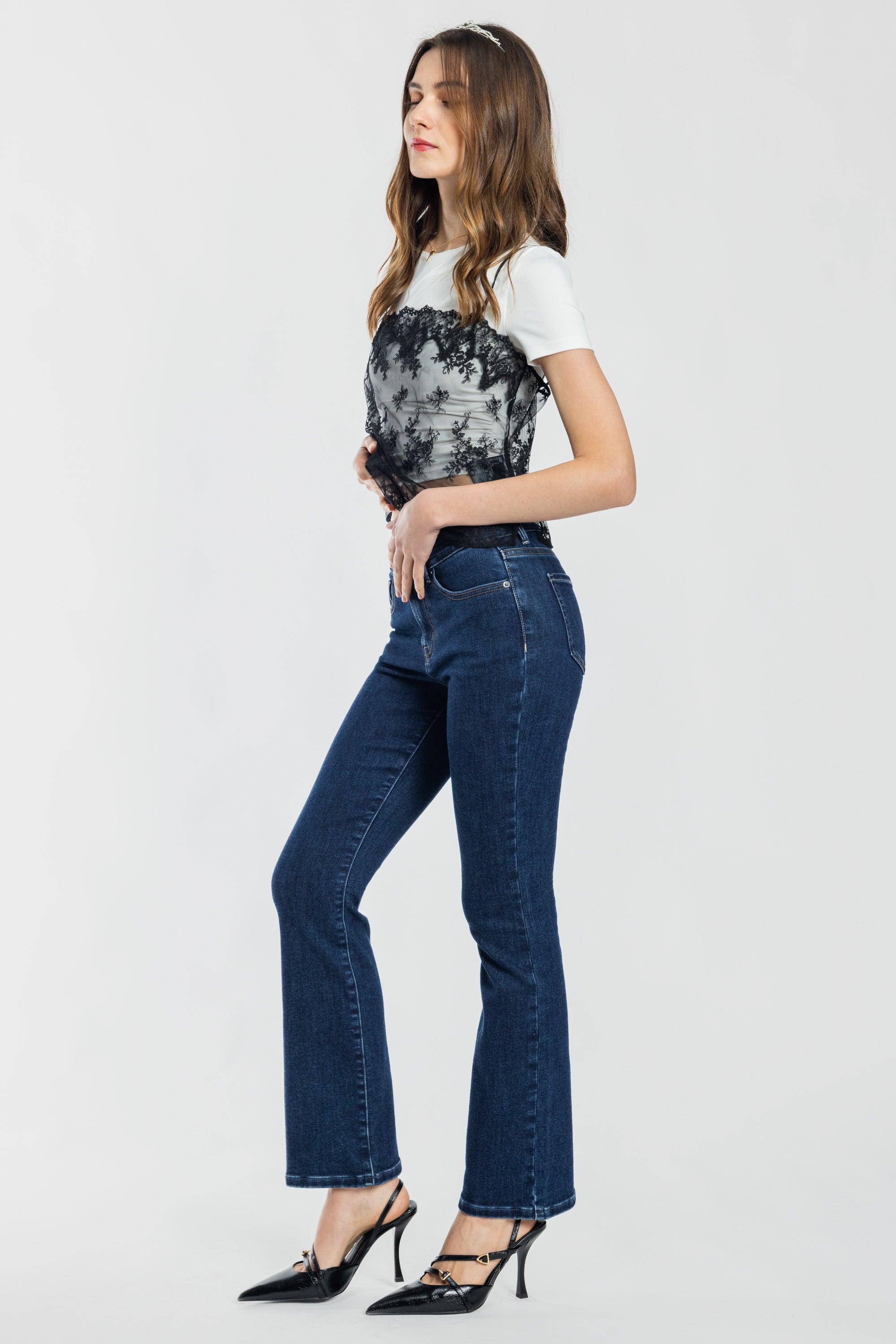 High Rise Baby Bootcut