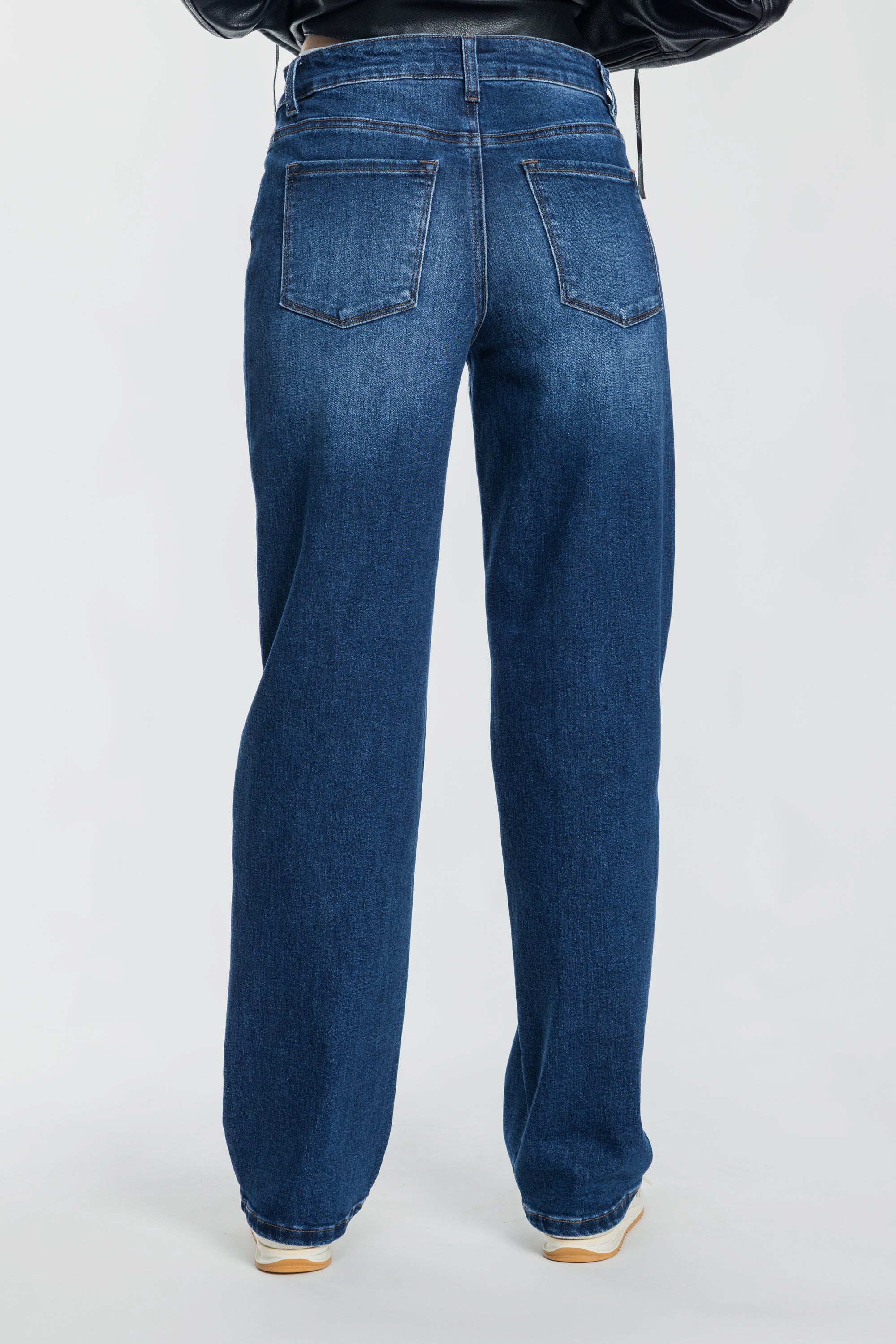 Mid Waist Loose Straight