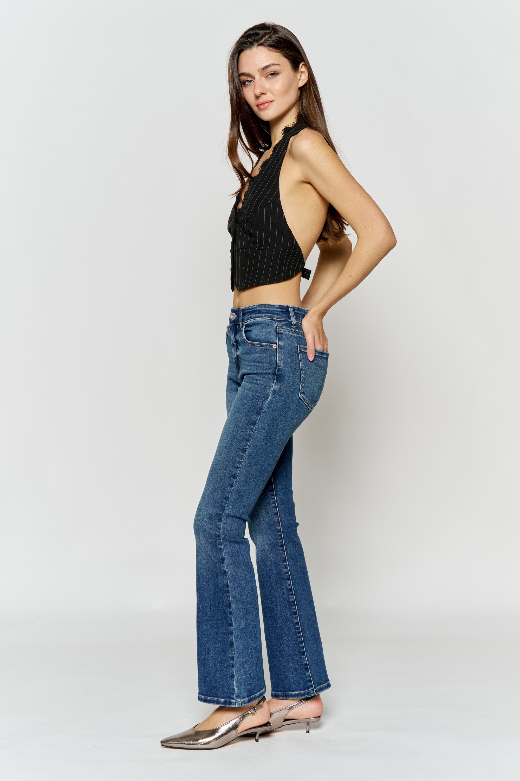 High Rise Ankle Boot