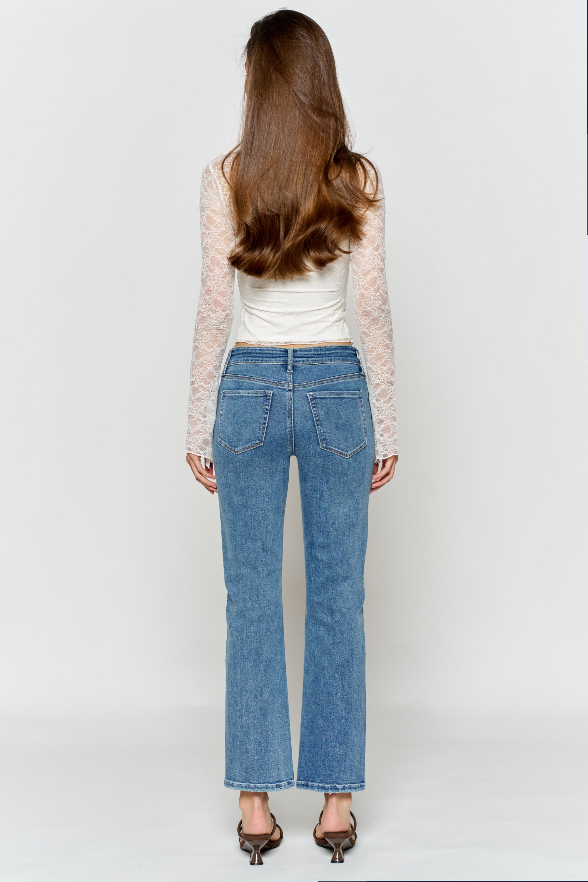 High Rise Straight Jeans
