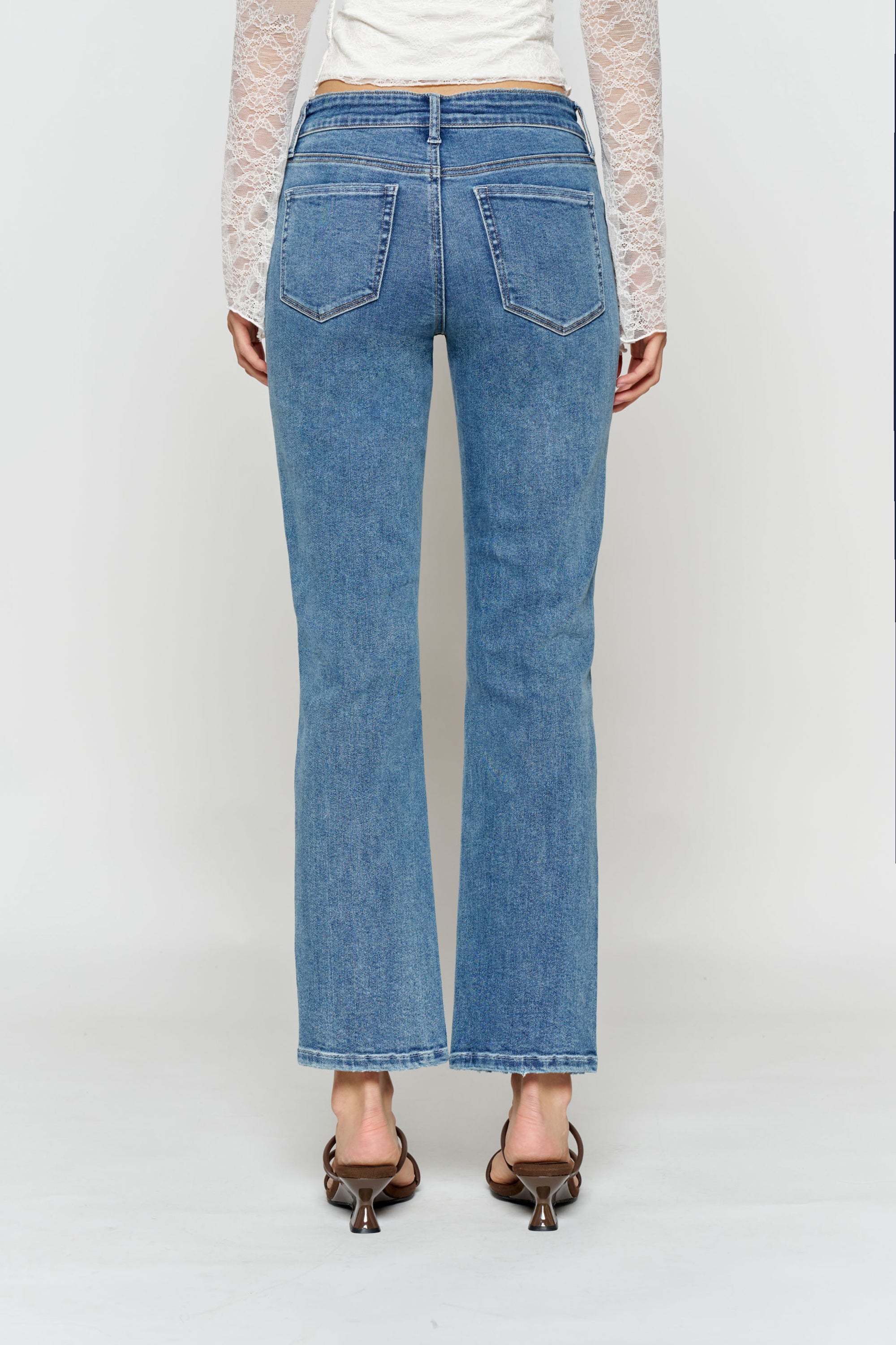 High Rise Straight Jeans