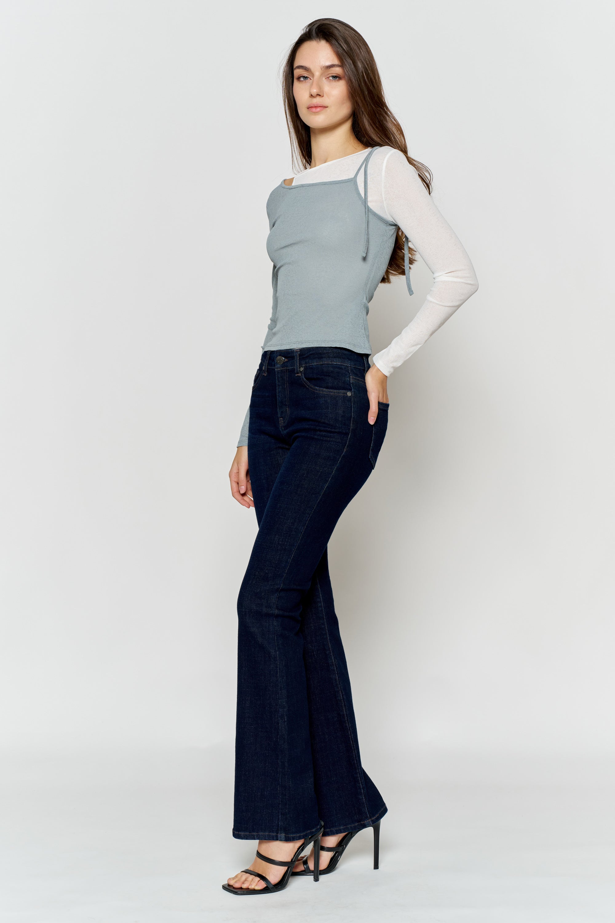 High Rise Bootcut Jeans