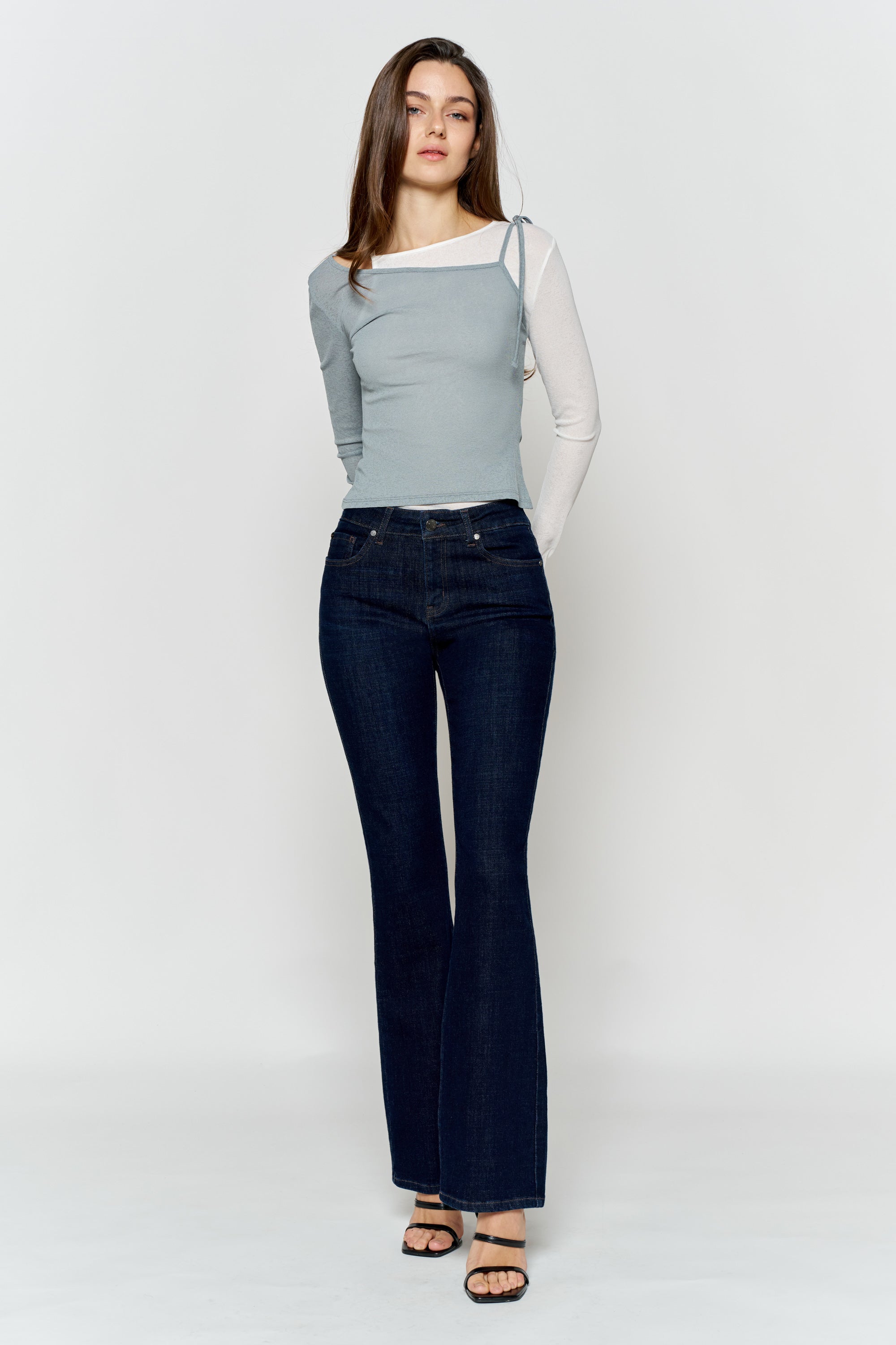 High Rise Bootcut Jeans
