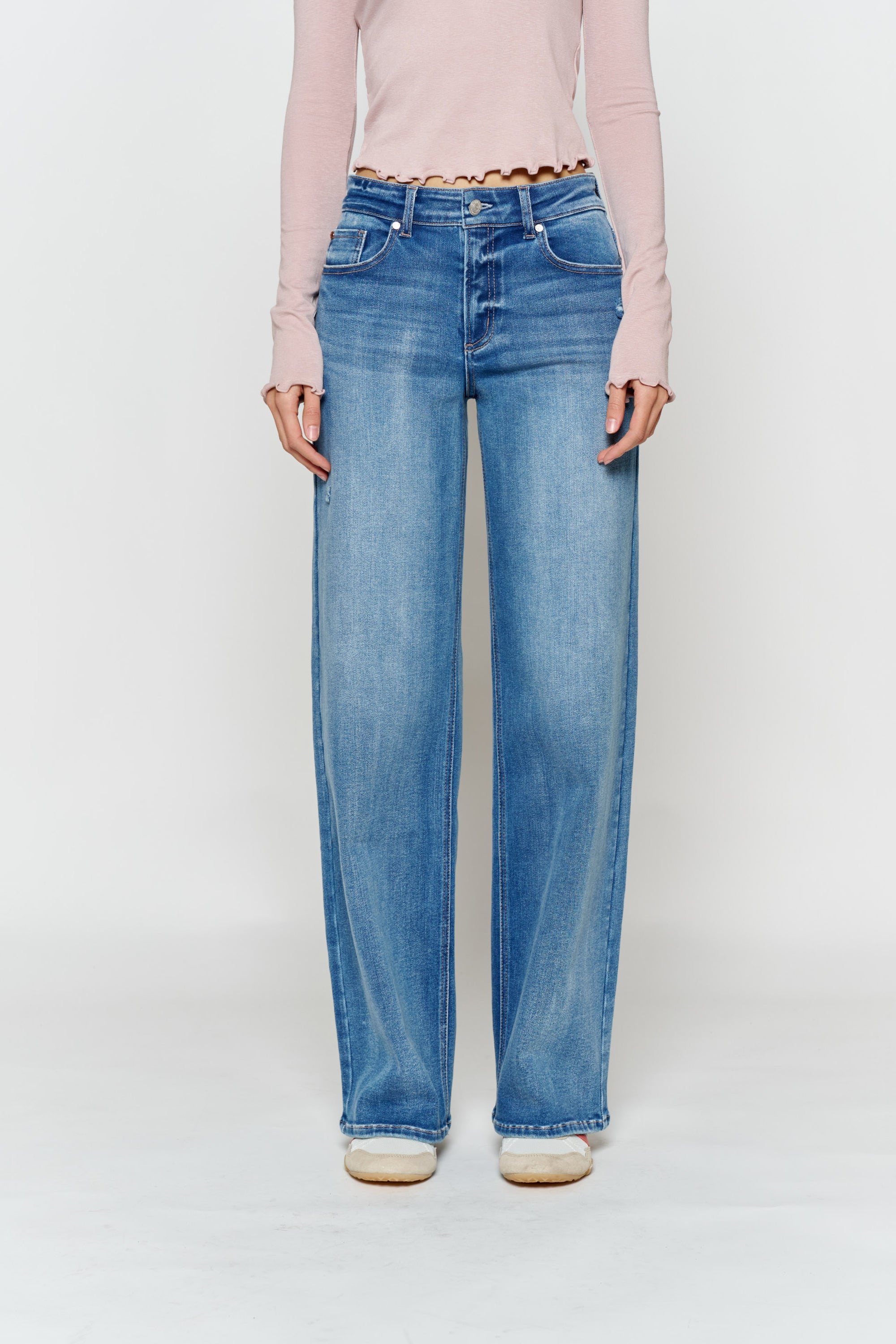 HIgh  Rise Wide Leg Jeans