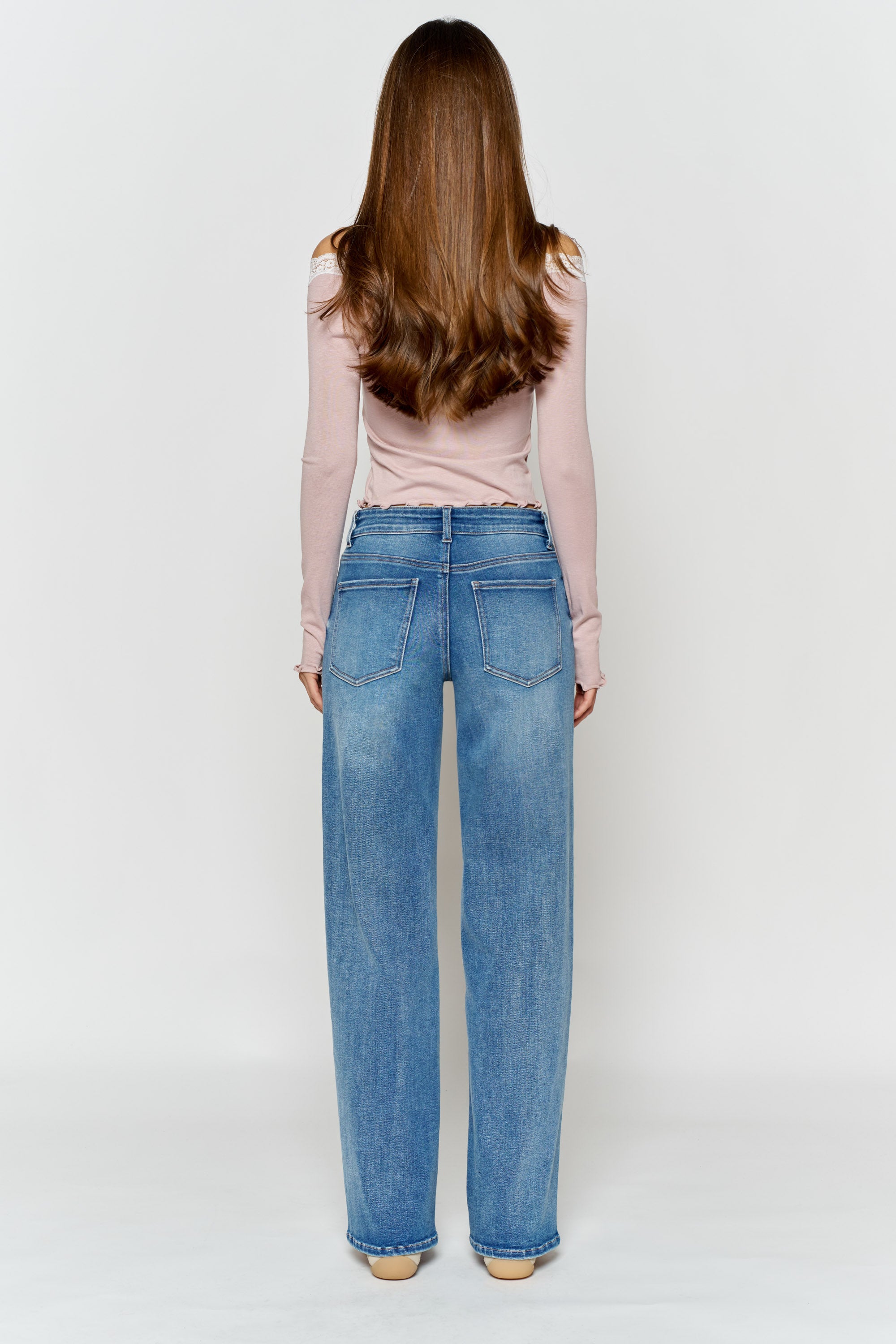 HIgh  Rise Wide Leg Jeans