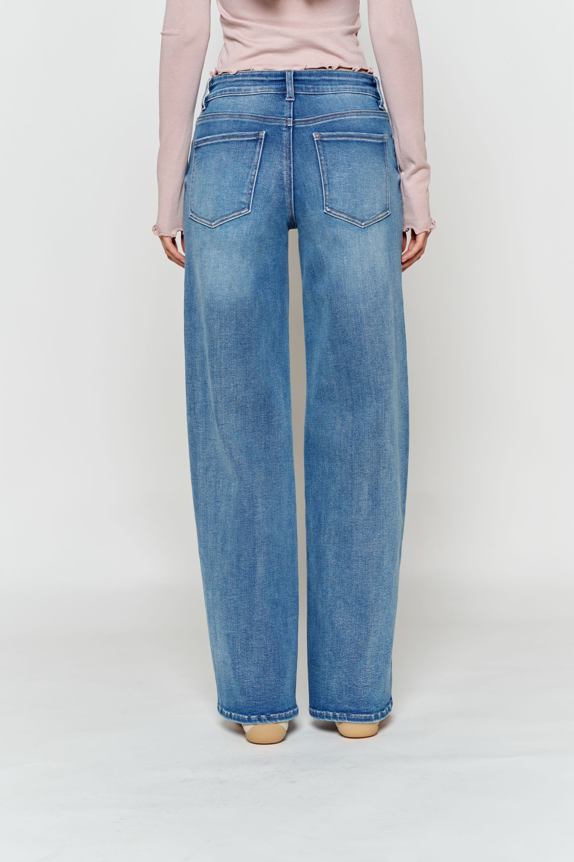 HIgh  Rise Wide Leg Jeans