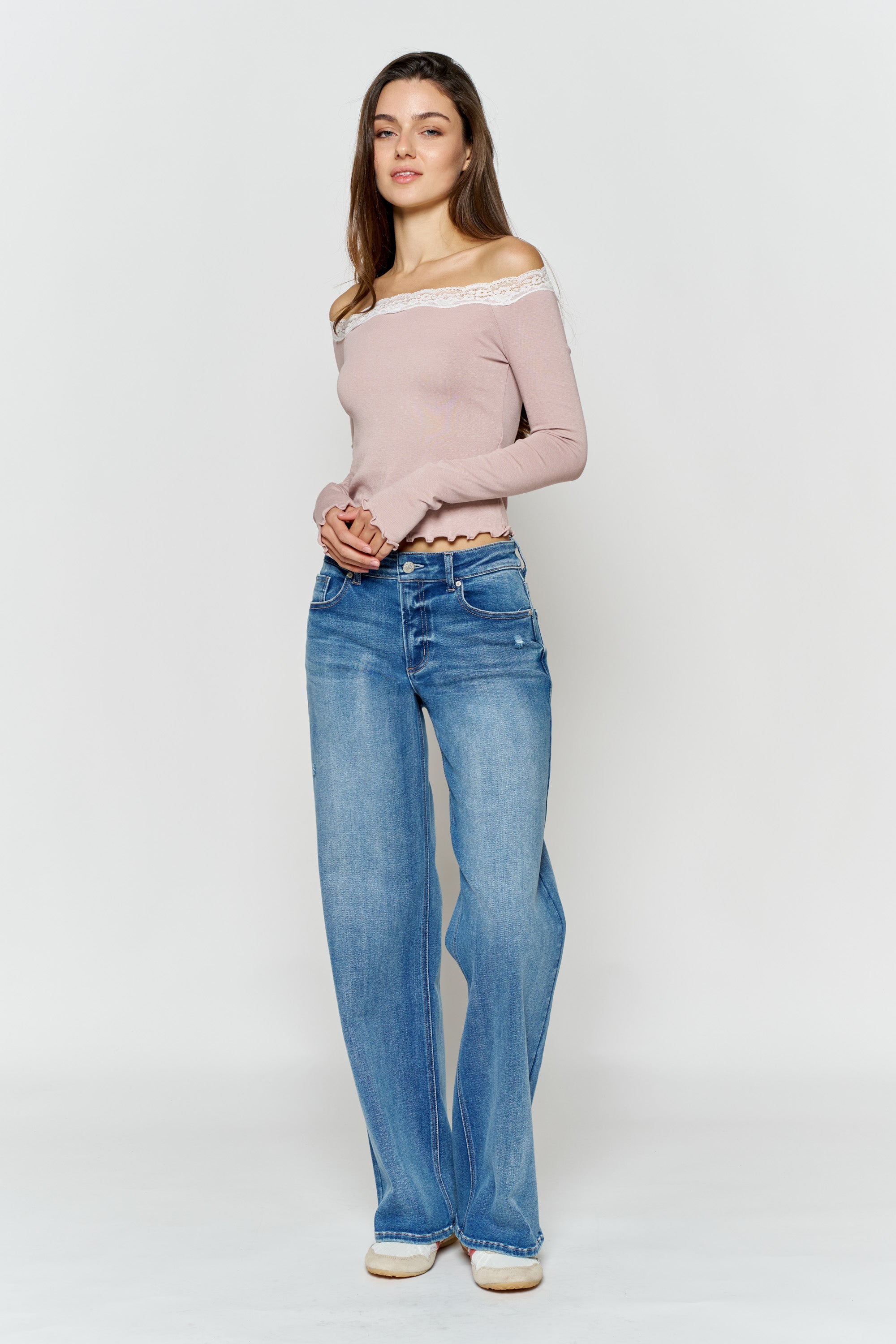 HIgh  Rise Wide Leg Jeans