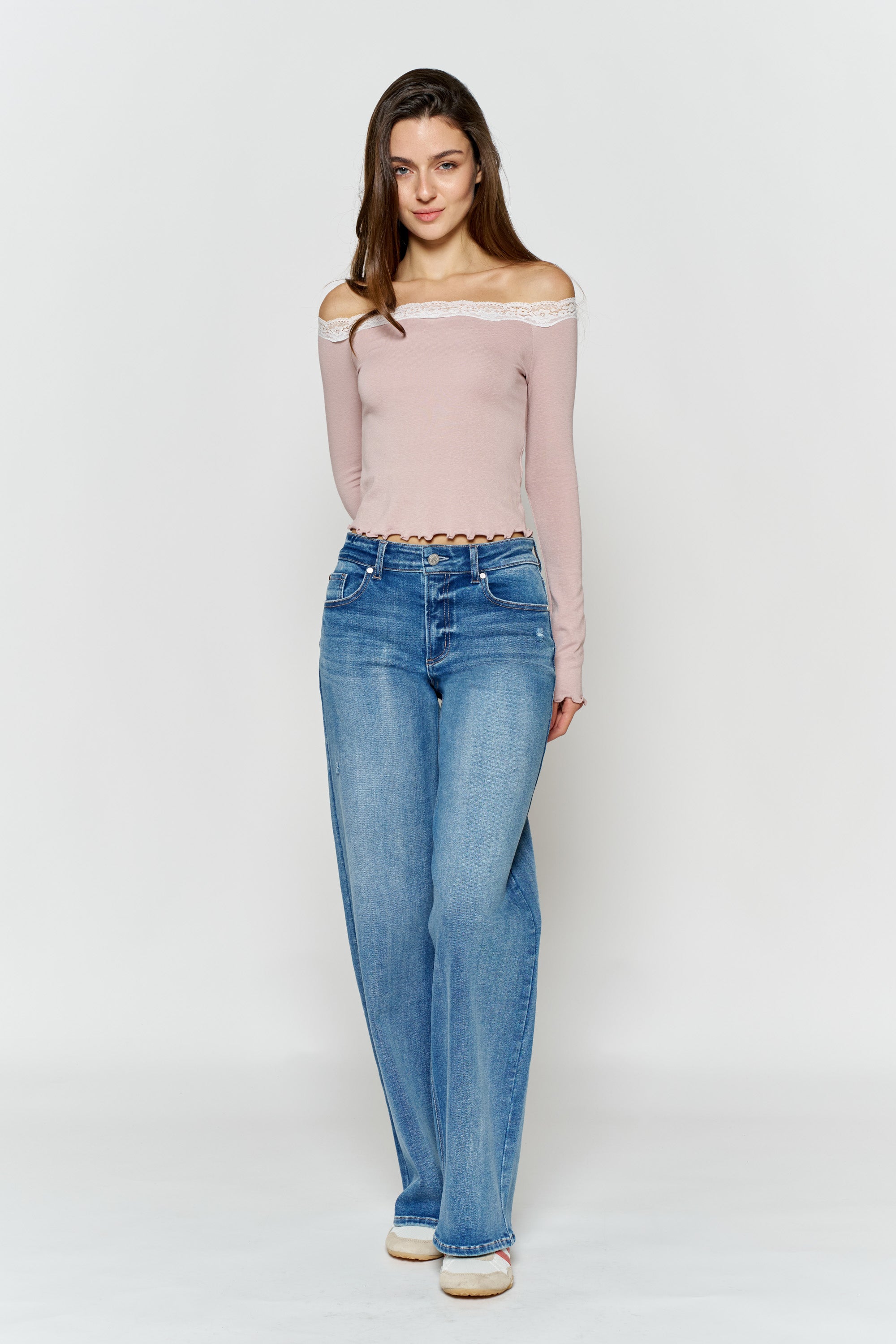 HIgh  Rise Wide Leg Jeans