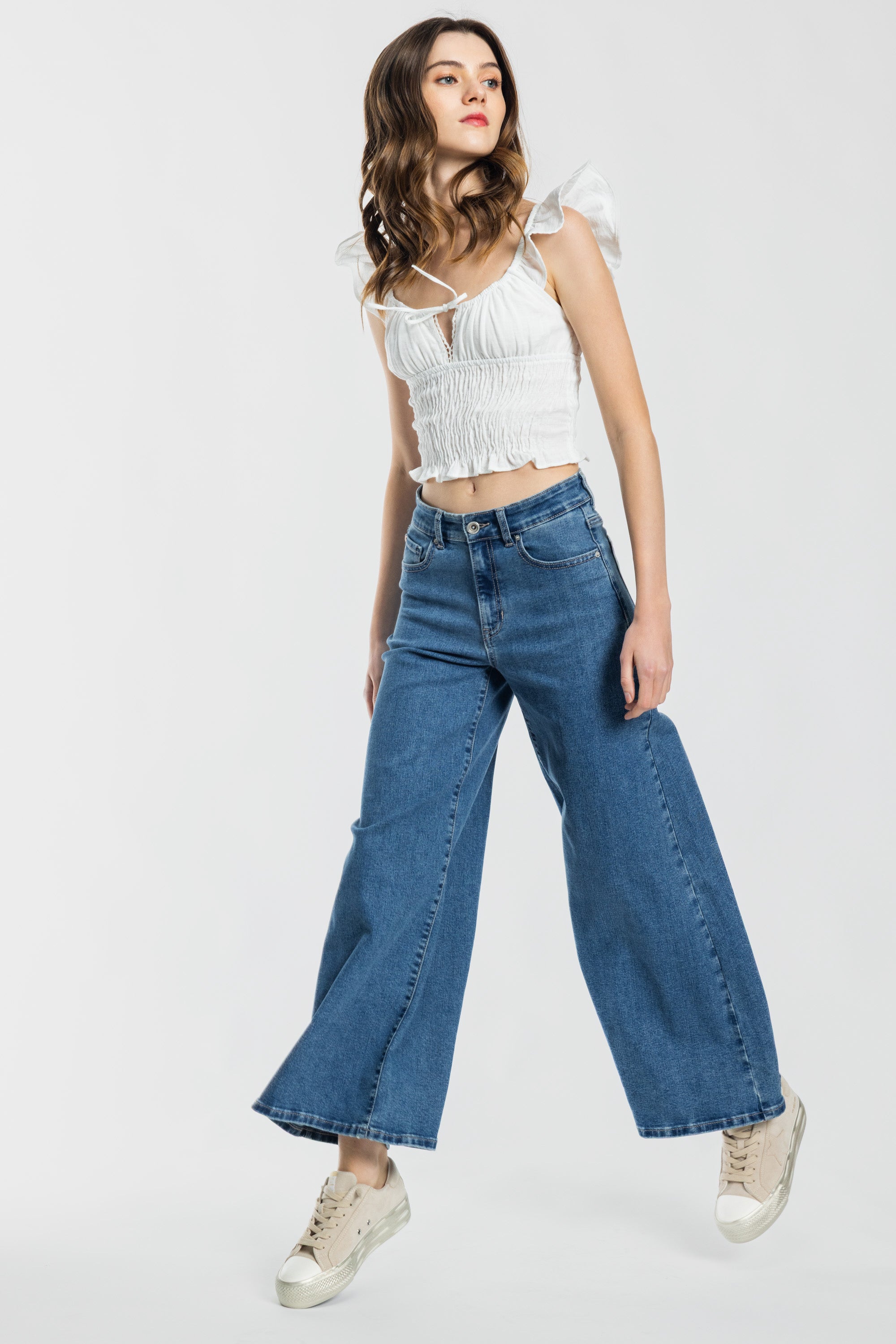High Rise Super Wide Leg Jeans