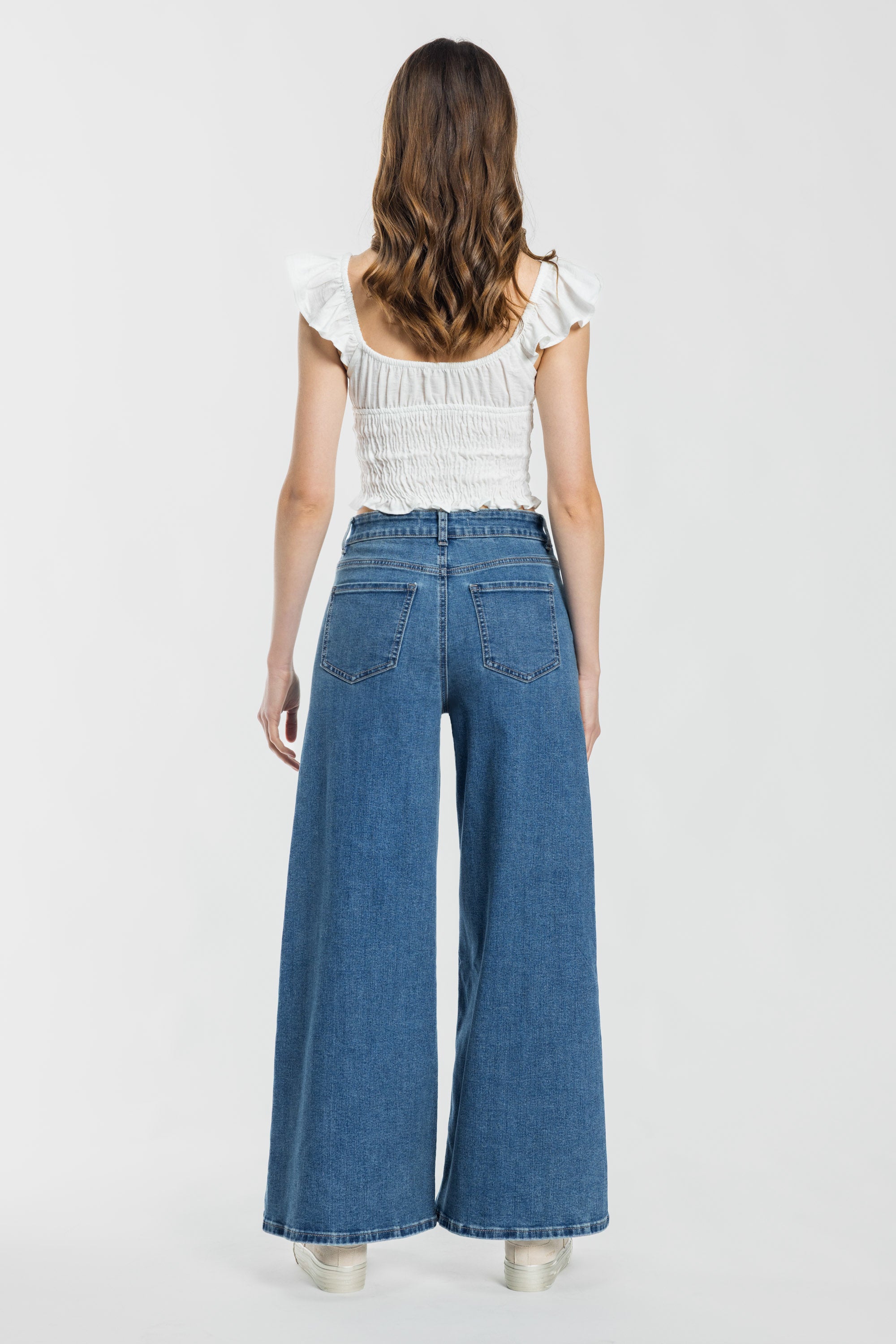 High Rise Super Wide Leg Jeans