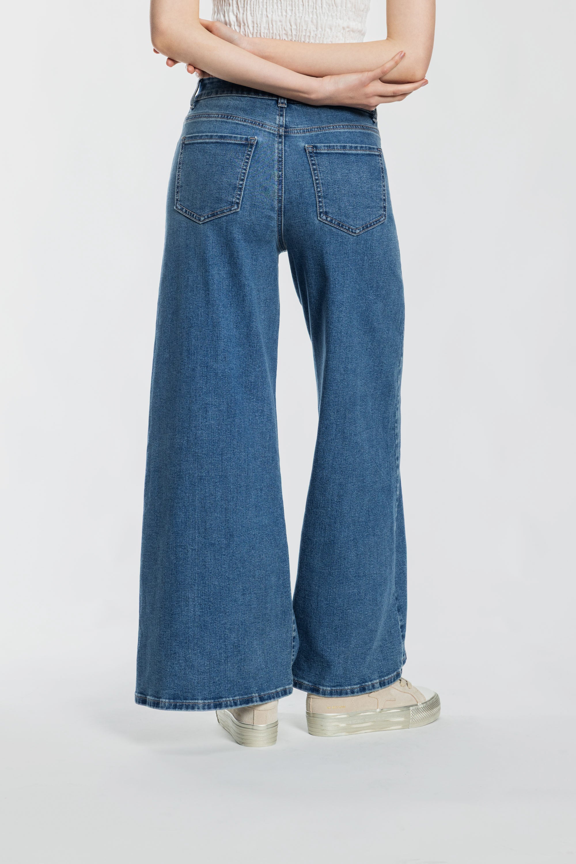 High Rise Super Wide Leg Jeans