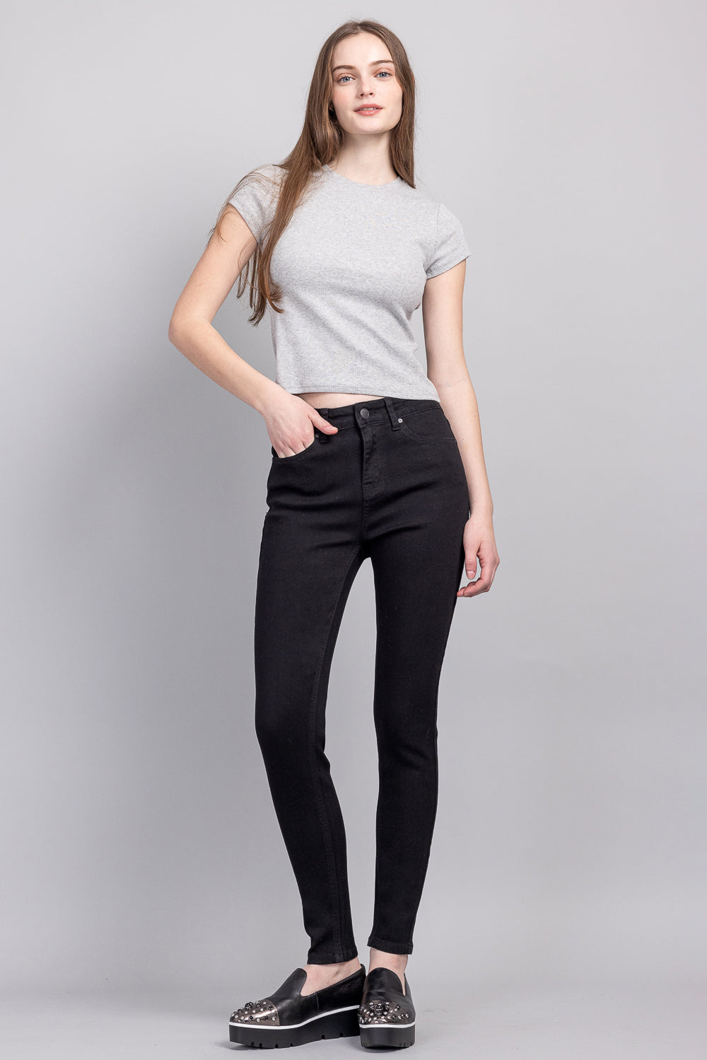 High Rise Classic Ankle Skinny Jeans