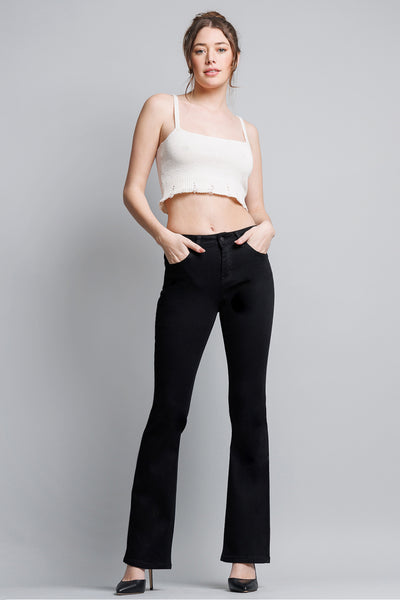 High Rise 5-Pocket Bootcut Jeans