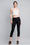 High Rise Crop Skinny Jeans with Wide Cuff