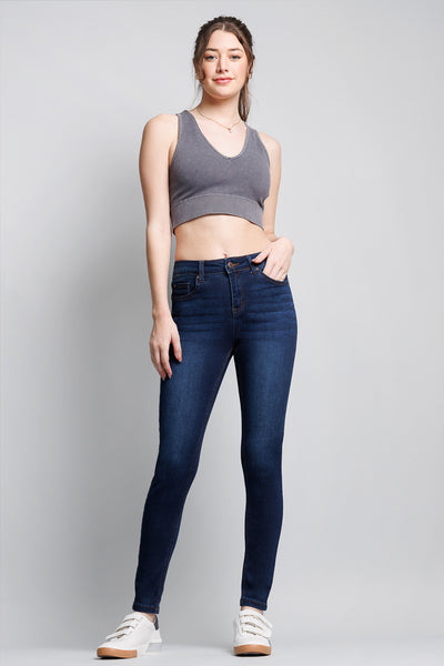High Rise Classic Ankle Skinny Jeans