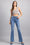 Jeans bootcut ajustados de talle alto