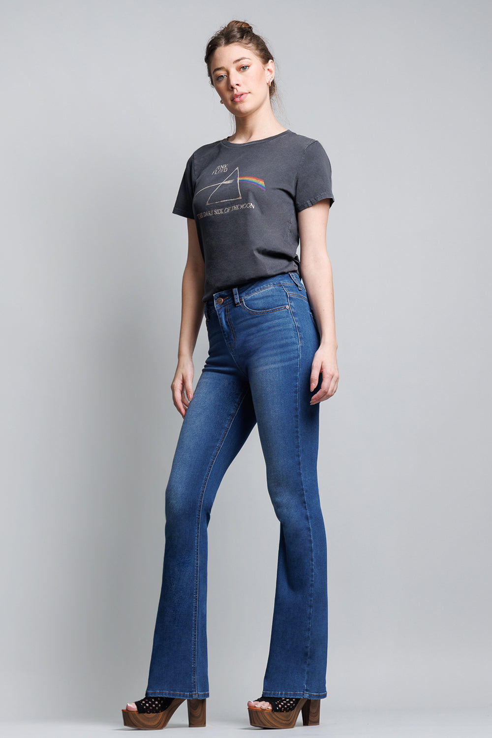 High Rise 5-Pocket Bootcut Jeans
