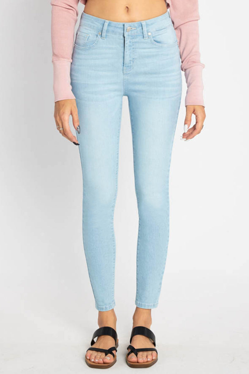 High Rise Classic Washed Ankle Skinny